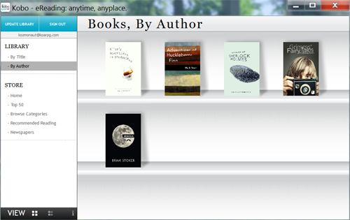 Kobo Releases new Desktop Application to Manage their E-Reader