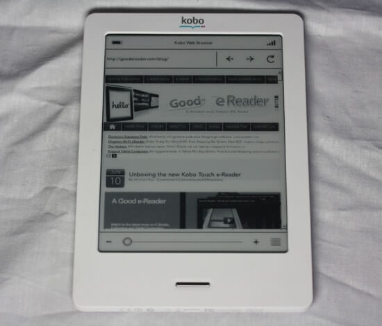 Review of the Kobo Touch e-Reader - Good e-Reader