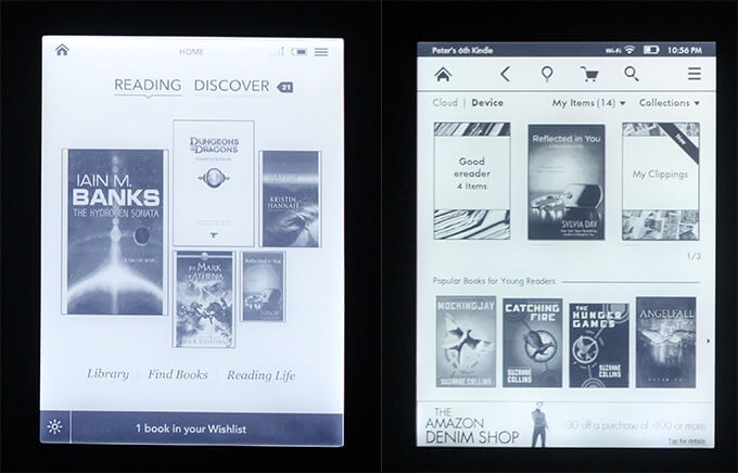 examine kindle books on ibooks