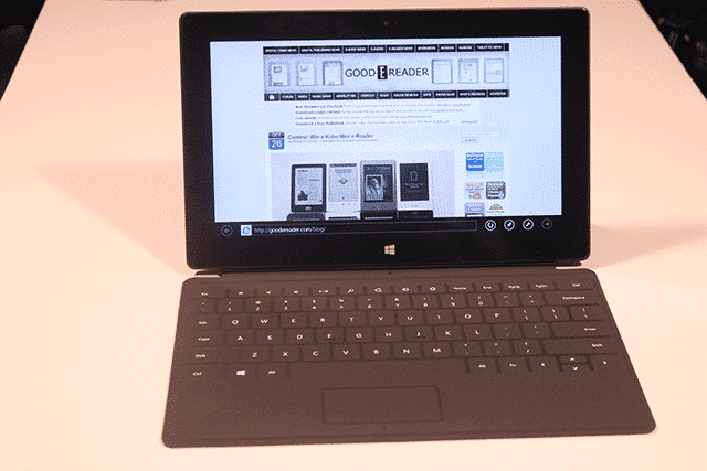 Review of the Microsoft Surface RT Windows 8 Tablet - Good e-Reader