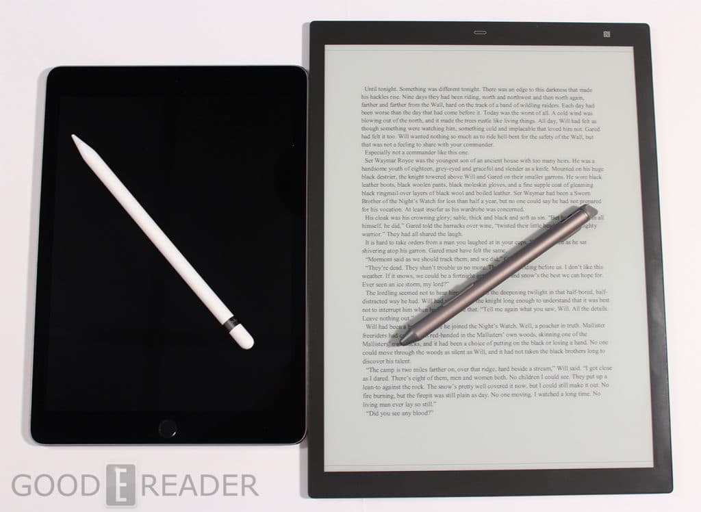 Apple Ipad Pro With Apple Pencil Vs Sony Dpt Rp1 With Stylus Good E Reader