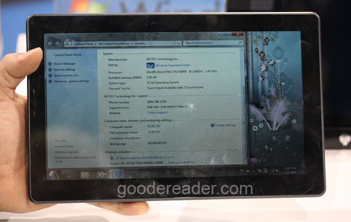 Skytex Shows Off New X Series Windows 7 Tablet Pc At Ces Good E Reader