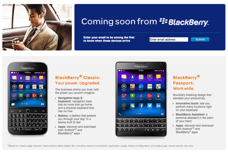 blackberry passport blue