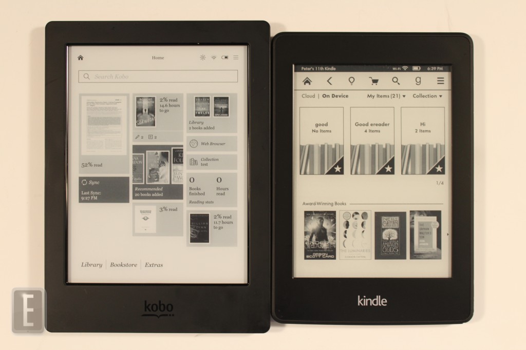 Amazon Kindle Paperwhite 2 Vs Kobo Aura H2o