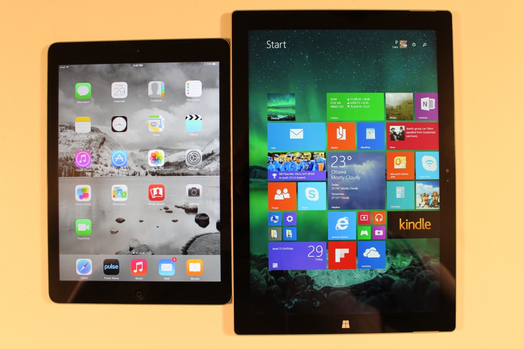 Microsoft Surface Pro 3 Vs Apple Ipad Air Good E Reader