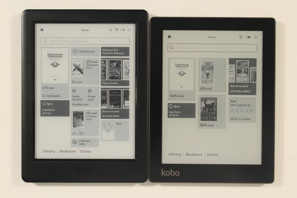 Kobo Aura vs Kobo Glo HD e-Reader