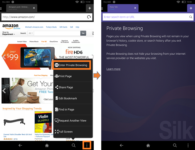 Silk - Web Browser::Appstore for Android