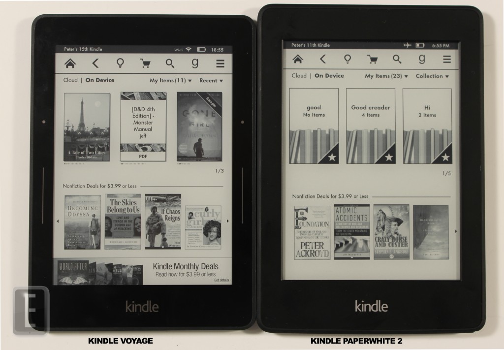 Amazon Kindle Paperwhite 2 Vs Kindle Voyage Good E Reader