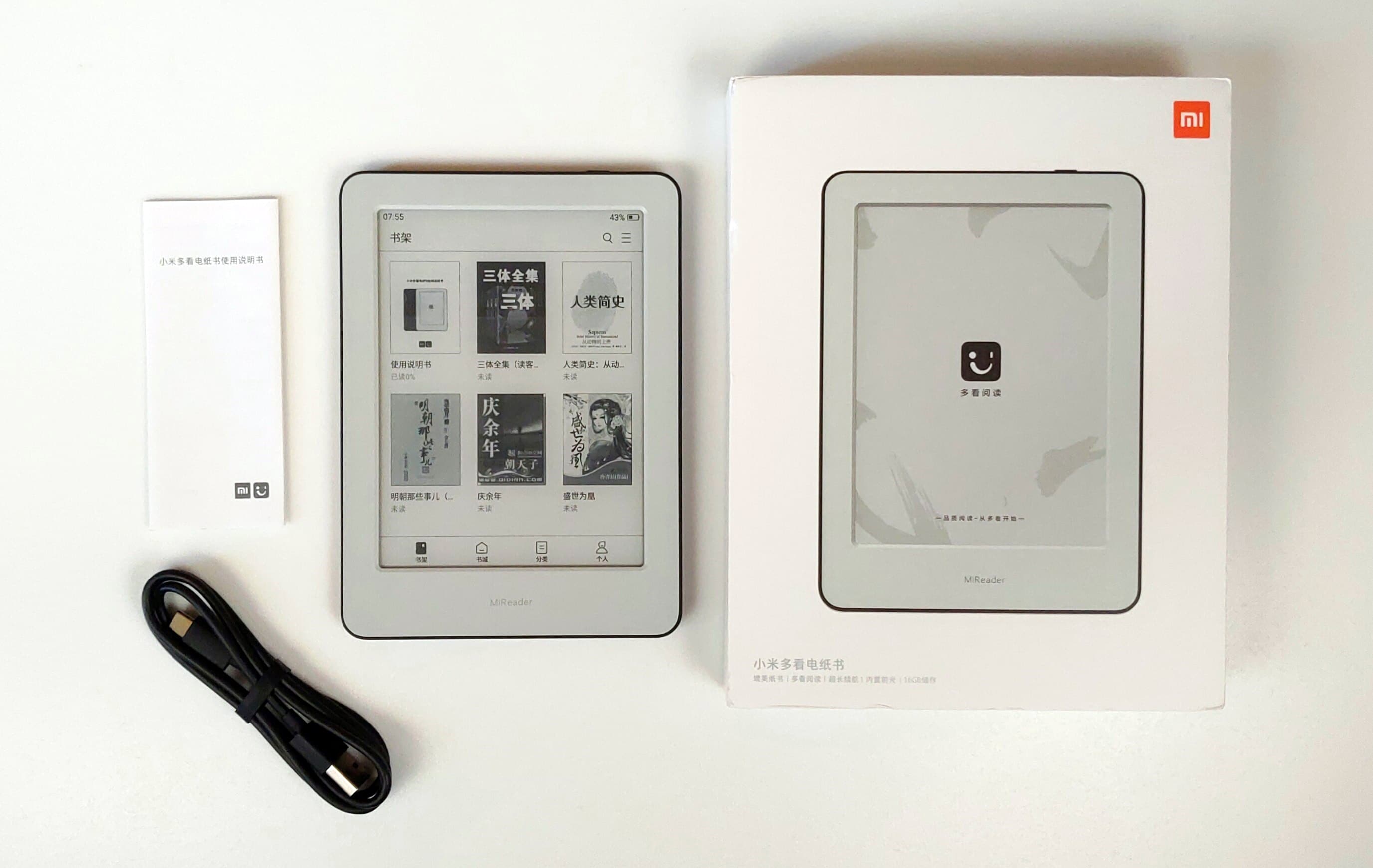 Xiaomi MiReader e-book Reader HD Touch ink Screen Fortable Tablet Ebook  Reader WiFi 16GB Memory