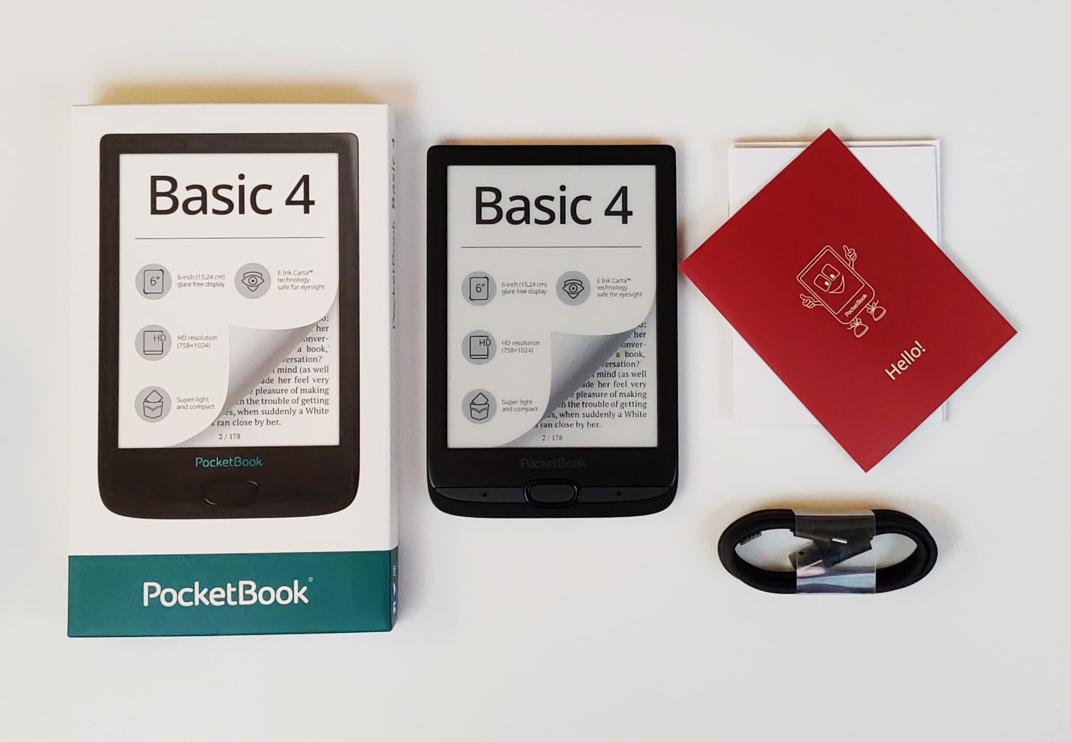 PocketBook Lector de libros electrónicos Basic Lux 4 | Tecnología de tinta  electrónica antideslumbrante de 6 pulgadas y amigable con los ojos | Lector