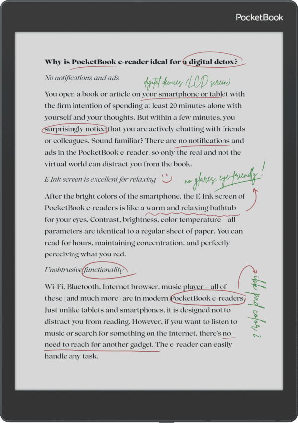 PocketBook Color Note with 10.3-inch E Ink Kaleido 3 and Mobius technology - Image 4