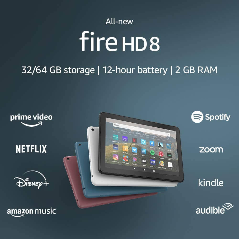 difference between fire hd 8 and fire hd 8 plus