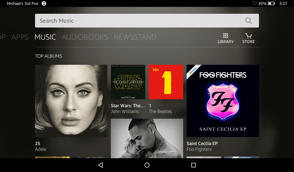 $50 fire tablet music