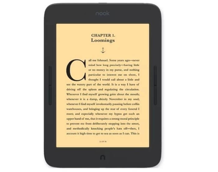 Barnes And Noble Nook Glowlight Plus Is A 7 8 Inch E Reader