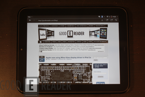 hp touchpad amazon reader