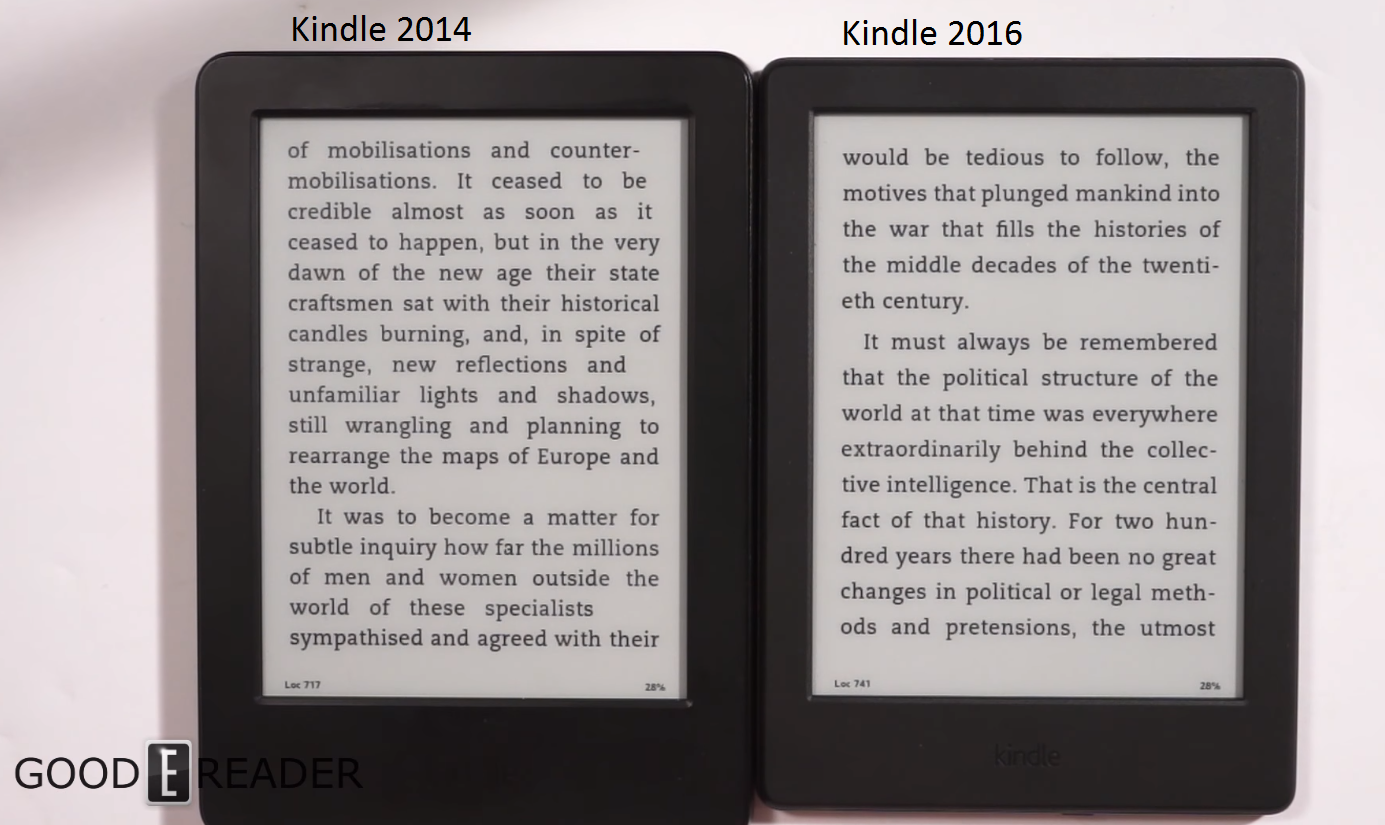 Kindle Review 2016 White Kindle (8th Gen) 