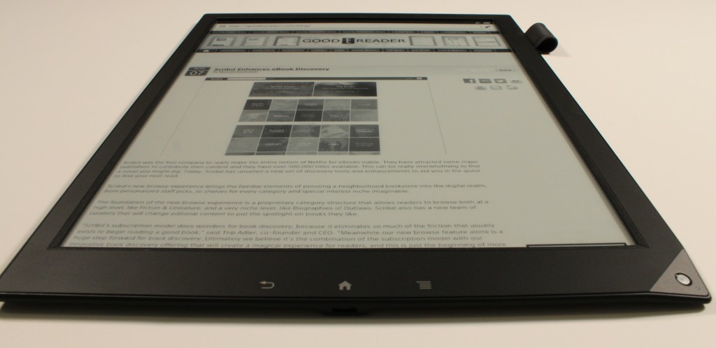 Sony Digital Paper tablet Review 