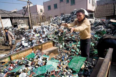 e waste throwingstuff